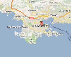 seaside map La Seyne-sur-Mer